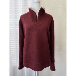 Kuhl Women’s Large Alpaca Fleece Quarter Zip Mock Long Sleeve Pull Over